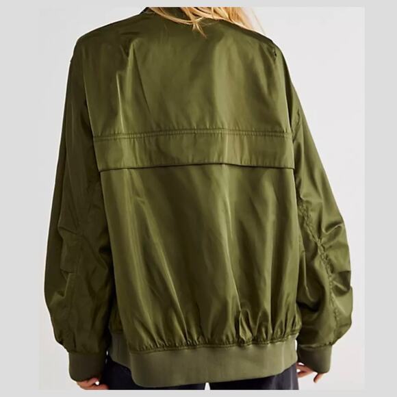 New Free People | Army Slouchy Bomber Jacket | Size M - Picture 2 of 6
